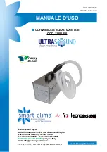 Tecnosystemi Smart Clima Ultrasound Clean Machine User Manual preview