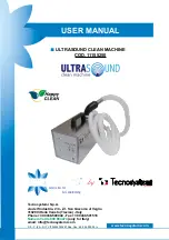 Предварительный просмотр 9 страницы Tecnosystemi Smart Clima Ultrasound Clean Machine User Manual