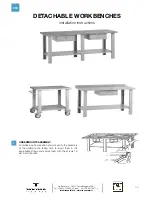 Preview for 1 page of tecnotelai DETACHABLE WORKBENCHES Installation Instructions