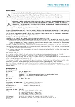 Preview for 9 page of TecnoVideo EX129 Series Installation Manual