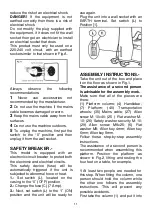 Preview for 11 page of Tecnovita VIBRO GS Sports Edition YV20RS Instructions For Assembly And Use