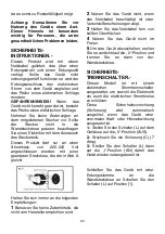 Preview for 20 page of Tecnovita VIBRO GS Sports Edition YV20RS Instructions For Assembly And Use