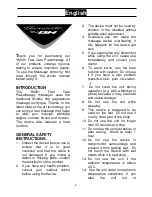 Preview for 6 page of Tecnovita YM301 Operating Instructions Manual