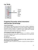 Предварительный просмотр 13 страницы Tecnovita YU110 SONIXVISAGE User Manual