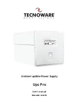 Preview for 1 page of Tecnoware Ups Pro User Manual