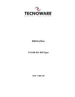 Tecnoware V33/65-80-100 User Manual preview