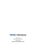 Preview for 12 page of TECO-Westinghouse Motor MA7200-2001-N1 Quick Start Manual