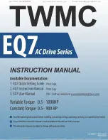 TECO-Westinghouse EQ7 Series Instruction Manual preview