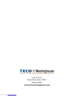 Предварительный просмотр 24 страницы TECO-Westinghouse MA7200 PLUS Quick Start Manual