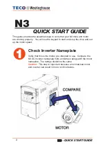 Preview for 2 page of TECO-Westinghouse N3 Quick Start Manual