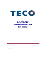 Предварительный просмотр 1 страницы TECO JN5-CM-PDP User Manual