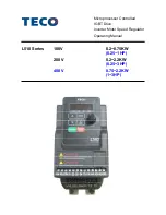 Preview for 1 page of TECO L510-101-H1-N Operating Manual