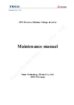 TECO MV510 Series Maintenance Manual preview