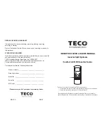 TECO RG57A3/BGEF User Manual preview