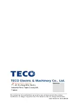 Предварительный просмотр 3 страницы TECO T-verter N2 Series Operation Manual