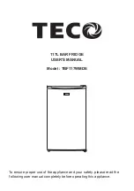 Предварительный просмотр 1 страницы TECO TBF117WMDE User Manual