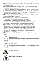 Preview for 2 page of TECO TBF134WMDB User Manual