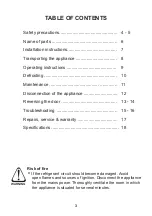 Preview for 3 page of TECO TBF75WMDA User Manual