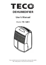 Preview for 1 page of TECO TD-12M1 User Manual