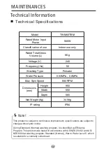 Предварительный просмотр 21 страницы TECO TWM60TBM User Manual