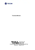 Preview for 1 page of TECOM A330 Technical Manual