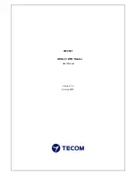 Preview for 1 page of TECOM AW4061 User Manual