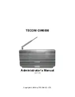 TECOM GW6000 Administrator'S Manual preview