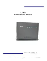 Preview for 1 page of TECOM IG7500 Administration Manual