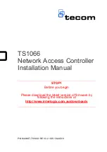 TECOM TS1066 Installation Manual preview