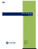 Preview for 1 page of TECOM WM5123 User Manual