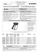 Tecomec mecline ML955 Use And Maintenance Manual предпросмотр