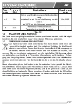 Preview for 39 page of TecoPonic HYDROPONIC HY 1000 Manual