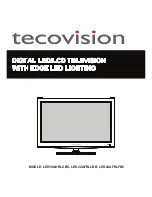 Preview for 1 page of Tecovision LED19AHRLCBC User Manual