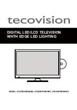 Tecovision LED19BHRDWHBD Manual preview