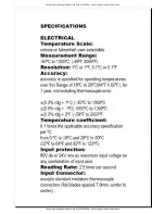 Предварительный просмотр 3 страницы TECPEL 305 Operating Instructions Manual