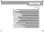 Предварительный просмотр 2 страницы TECPEL DIT-518 Manual