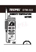 Предварительный просмотр 1 страницы TECPEL DTM-322 Instruction Manual