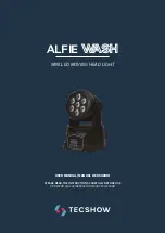 Preview for 1 page of TECshow ALFIE WASH User Manual