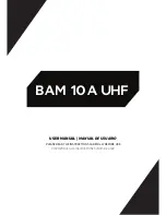 TECshow Bam 10A UHF User Manual preview