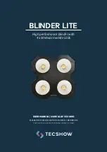 TECshow BLINDER LITE User Manual preview