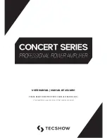 TECshow CONCERT SERIES User Manual preview