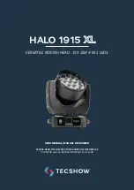 Предварительный просмотр 1 страницы TECshow HALO 1915 XL User Manual