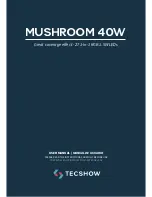 Preview for 1 page of TECshow MUSHROOM 40W User Manual