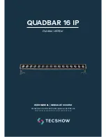 Предварительный просмотр 1 страницы TECshow QUADBAR 16 IP User Manual