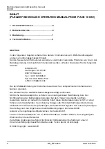 Preview for 2 page of Tecsis E3906 Operating Manual