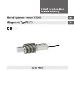 Preview for 1 page of Tecsis F3203 Operating Instructions Manual