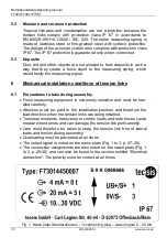 Preview for 28 page of Tecsis F7301 Operating Manual