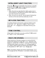 Preview for 17 page of Tecsun PL-210 Operation Manual