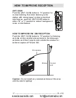 Preview for 18 page of Tecsun PL-210 Operation Manual