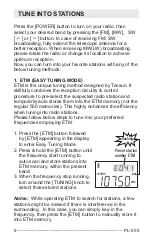 Preview for 8 page of Tecsun PL-505 Operation Manual